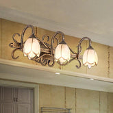 Brass Double LED Wall Lighting for Bedroom Vanity